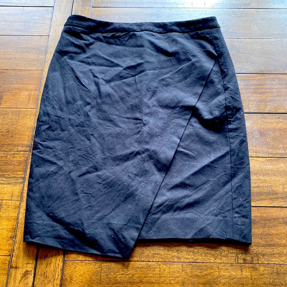 Asymmetrical pencil skirt